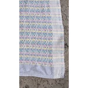 Beacon Cotton Baby Blanket Pastel Thermal Waffle-Weave 39”X54” WPL 1675